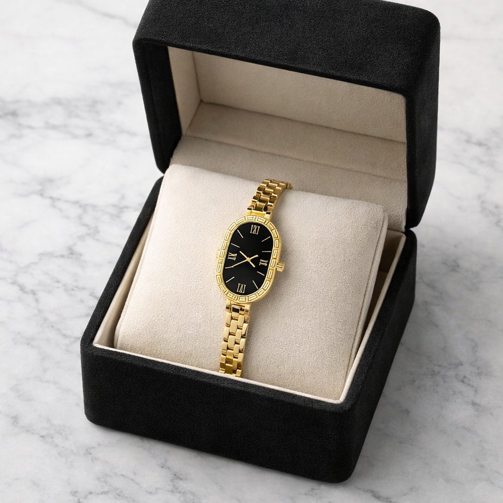 Elegant Gold Classic Ladies Watch