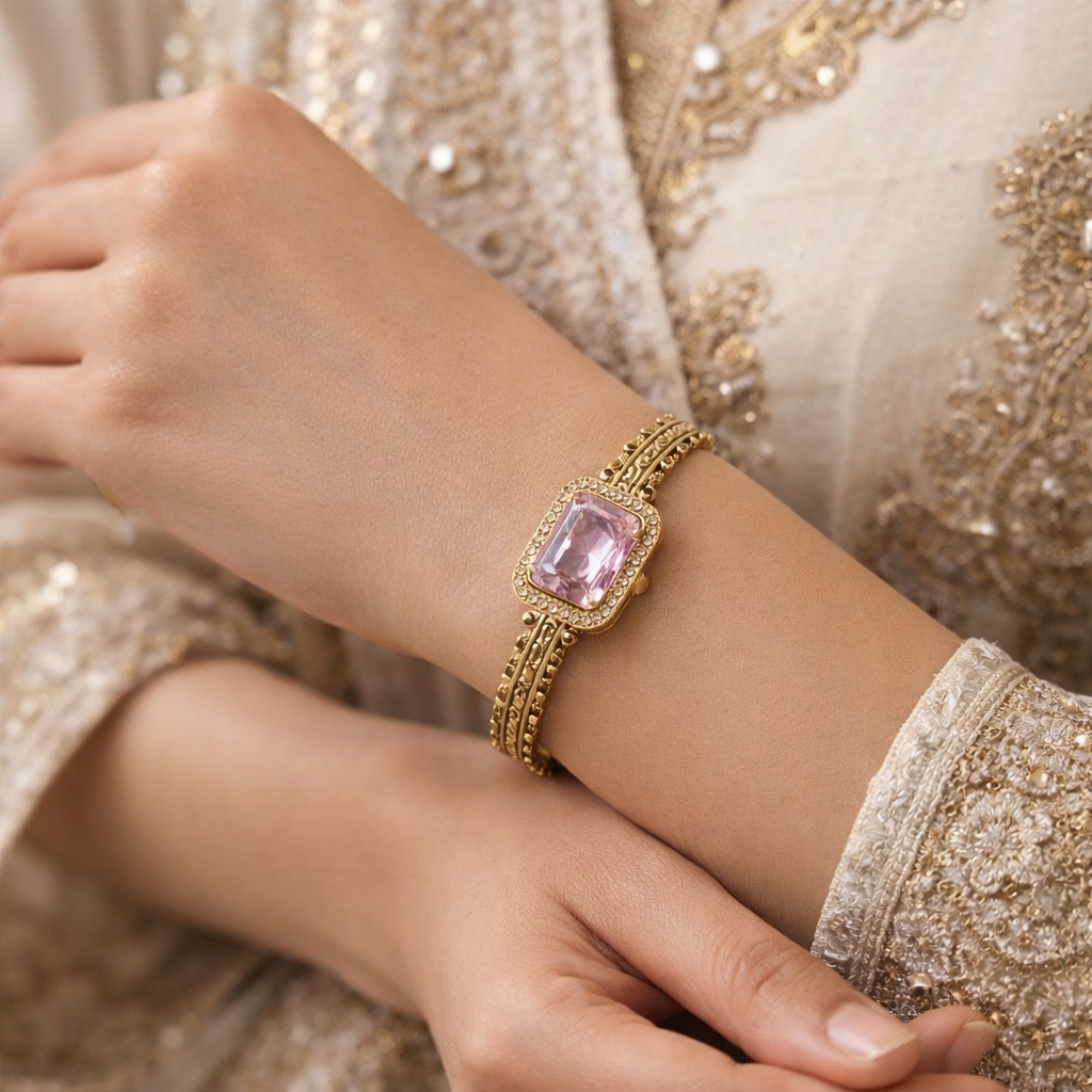 Royal Pink Crystal Bracelet