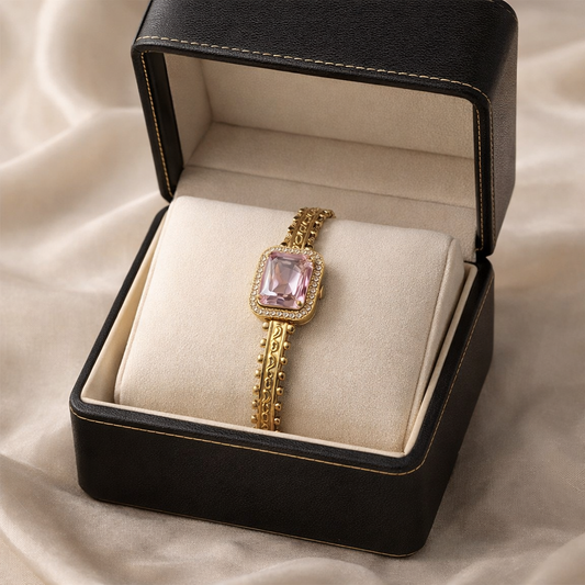 Royal Pink Crystal Bracelet