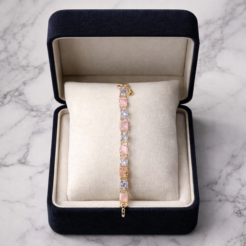 Pastel Crystal Elegance Bracelet
