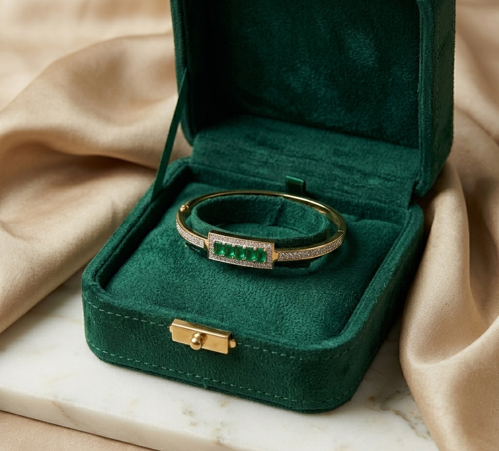 Emerald Luxe Crystal Bracelet