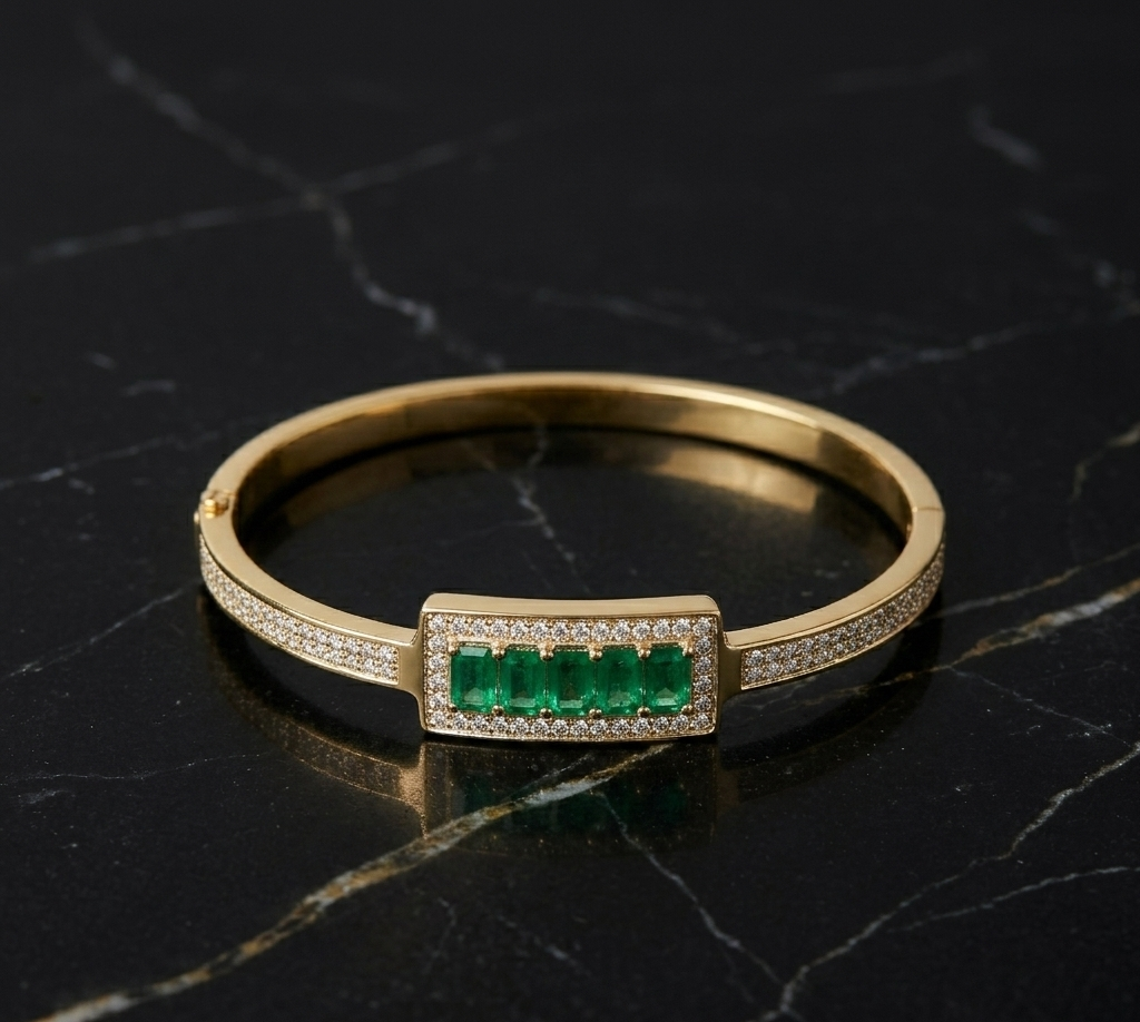Emerald Luxe Crystal Bracelet