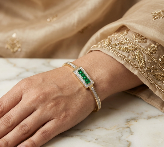 Emerald Luxe Crystal Bracelet